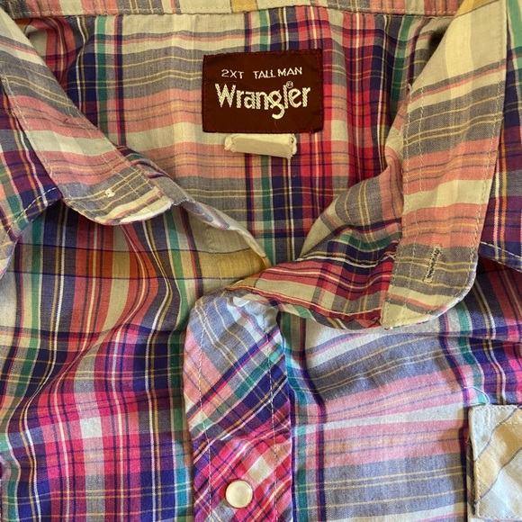 Wrangler Southwestern Snap Button-down Shirt 2XL Tall - Picture 10 of 10